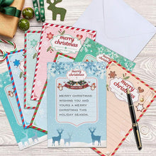 Load image into Gallery viewer, Christmas Card Diamond Picture, Set of 8 Patterns