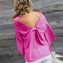 Load image into Gallery viewer, V-Neck Bowknot Blouses