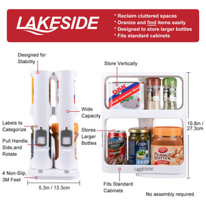 Rotating Spice Rack Organizer