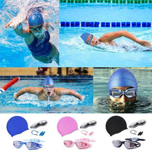 Load image into Gallery viewer, Swimming Set - Goggles, Cap, Earplug, Nose Clip