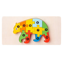 Load image into Gallery viewer, Children's Educational 3D Wooden Puzzle
