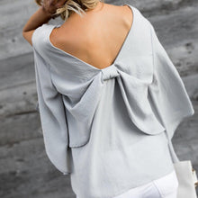 Load image into Gallery viewer, V-Neck Bowknot Blouses