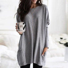 Load image into Gallery viewer, Long Sleeve Casual Pocket T-Shirt