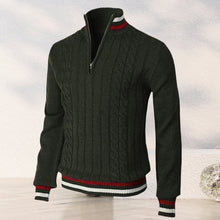 Load image into Gallery viewer, Color Block Turtleneck With Zip Closure