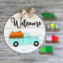 Load image into Gallery viewer, Interchangeable Vintage Truck Welcome Sign