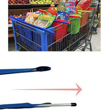 Load image into Gallery viewer, Supermarket Trolley Shopping Bag Thermal Bag(4 pcs)