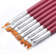 Load image into Gallery viewer, Flower Nail Art Brush Pen (8 pcs)