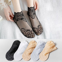 Load image into Gallery viewer, Ladies Fashion Lace Socks (6 Pairs)