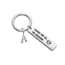 Load image into Gallery viewer, SANK®Naughty &amp; Funny Keychain/Charm Couple Key Ring with letter pendant