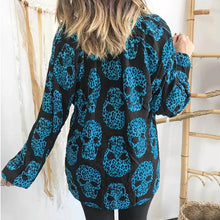 Load image into Gallery viewer, Halloween New Women&#39;s Casual Printing V-neck Long-Sleeved Shirt