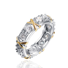 Load image into Gallery viewer, Cross Moissanite Ring