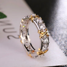 Load image into Gallery viewer, Cross Moissanite Ring