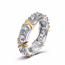 Load image into Gallery viewer, Cross Moissanite Ring