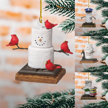 Load image into Gallery viewer, Funny Snowman Christmas Tree Pendant