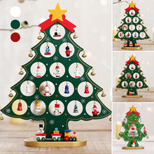 Load image into Gallery viewer, DIY Wooden Mini Christmas Tree Set