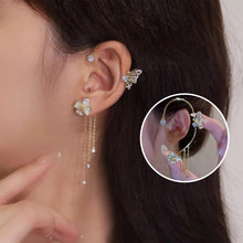 Load image into Gallery viewer, Butterfly Tassel Style Zircon Earrings
