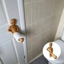 Load image into Gallery viewer, Funny Wood Toilet Roll Holder