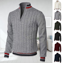 Load image into Gallery viewer, Color Block Turtleneck With Zip Closure
