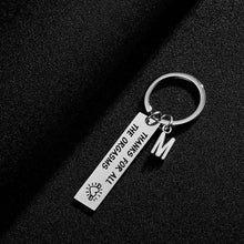 Load image into Gallery viewer, SANK®Naughty &amp; Funny Keychain/Charm Couple Key Ring with letter pendant