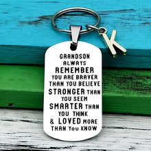 Load image into Gallery viewer, SANK®To My Grandson Granddaughter Son Daughter Gift Lettering Keychain