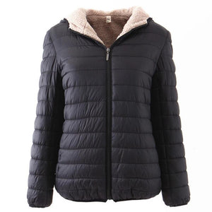 Women Zipper Fleece Basic Jackets Coat