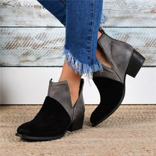 Load image into Gallery viewer, Women Patchwork Ankle Boots