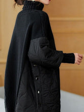 Load image into Gallery viewer, Turtleneck Patchwork Knitted Sweater