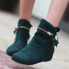 Load image into Gallery viewer, Women Wedges Winter Zipper Casual Boots