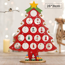 Load image into Gallery viewer, DIY Wooden Mini Christmas Tree Set