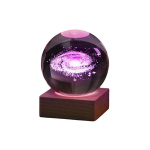 (✨hot sale✨)3D Galaxy Crystal Ball Nightlight Decorlamp