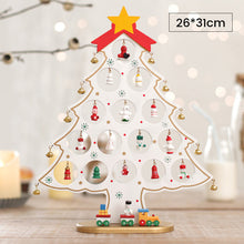 Load image into Gallery viewer, DIY Wooden Mini Christmas Tree Set