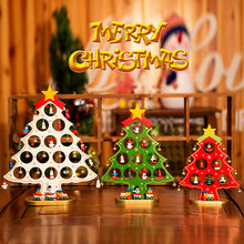 Load image into Gallery viewer, DIY Wooden Mini Christmas Tree Set