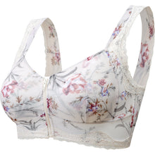 Load image into Gallery viewer, FRONT ZIPPER WIRELESS FLOWER BRA