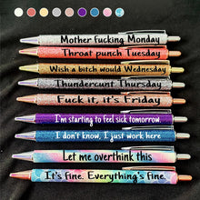 Load image into Gallery viewer, 9pcs Funny Glitter Ballpoint Pens