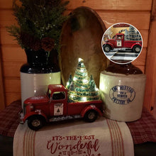 Load image into Gallery viewer, Red Farm Truck Christmas Decorations