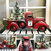 Load image into Gallery viewer, Red Farm Truck Christmas Decorations