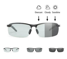 Load image into Gallery viewer, PHOTOCHROMIC SUNGLASSES WITH POLARIZED LENS