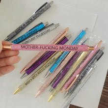 Load image into Gallery viewer, Swear Word Daily Pen Set(7cs* Funny Pens )