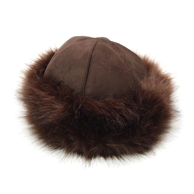 Faux Fur Suede Winter Cap